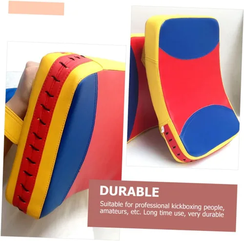 Miniatura 6 de Toddmomy Kickboxing Taekwondo Kick Protector de cuero Protector de zócalo de boxeo de boxeo de pared Kick Pad Kicking Strike Shield Pad Protector