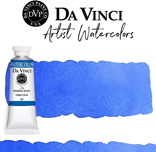 Miniatura 309 de DA VINCI PAINTS Pintura Acuarela Profesional para Artistas, Alizarin Crimson (Quinacridone), 37ml Índigo
