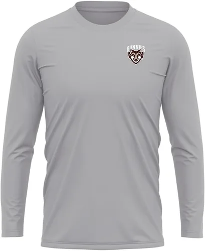 Miniatura 286 de Camisa deportiva de manga larga oficial de la NCAA Collegiate para hombre, con logotipo en el pecho izquierdo, colección Athletic Heather