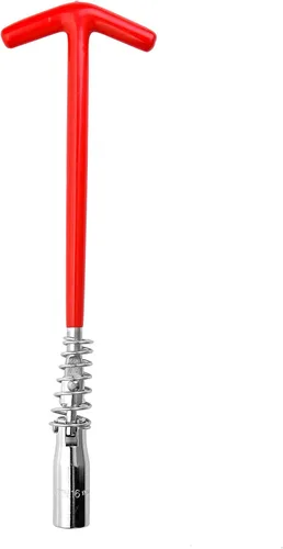 Jetech Llave de bujía de 5/8 pulgadas (0.630 in), diseño de mango en T con barra en T giratoria de 360 grados, acero de aleación Cr-V tratado