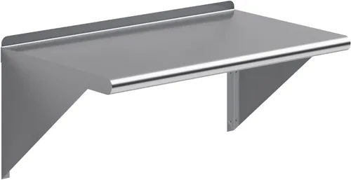 Miniatura 13 de AmGood Estante de pared de acero inoxidable de 36 pulgadas de largo x 14 pulgadas de profundidad Certificado NSF Estantería de metal