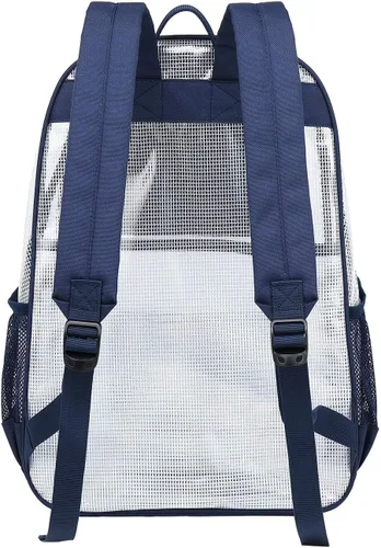 Miniatura 3 de Mygreen Mochila aprobada para estadios, mochila escolar resistente para laptop 15.6, transparente, Modernoajustado