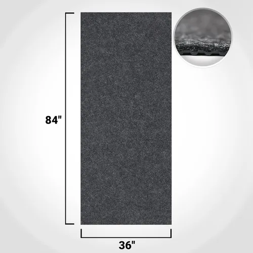 Miniatura 2 de Tapete de garaje – 36 x 84 pulgadas, tapete absorbente de derrames de aceite para debajo del automóvil, duradero y fácil de limpiar, tapete