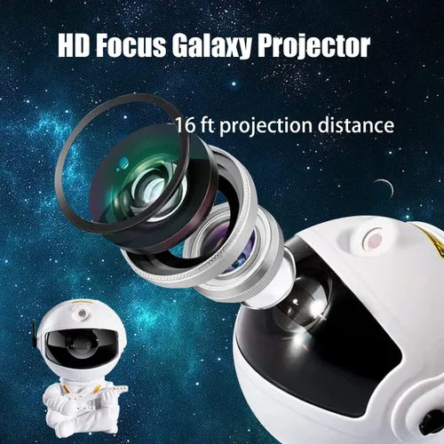 Miniatura 3 de Proyector de Galaxia Astronauta, Luz de Proyector de Estrellas, Luz Nocturna para Niños, Luz Nocturna de Techo de Estrellas de Nebulosa con Control