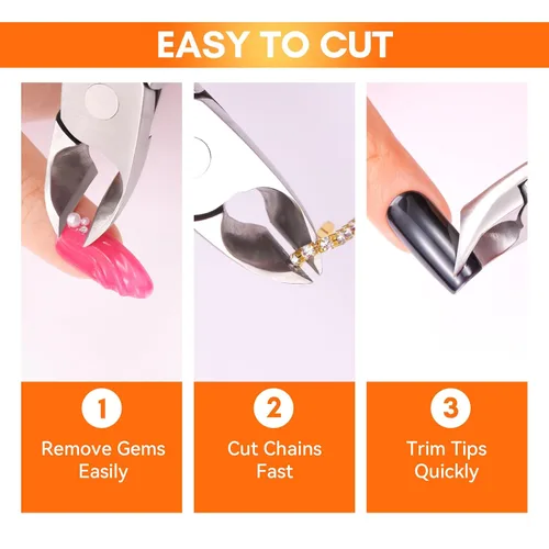 Miniatura 8 de Makartt Cortaúñas para uñas encarnadas con elevador de uñas, juego de podólogo de acero inoxidable para uñas gruesas, herramientas de manicura