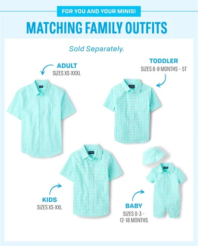 Miniatura 3 de The Children's Place - Camisa de manga corta con botones para niños grandes