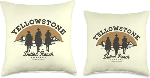 Miniatura 3 de Y Yellowstone Yellowstone Dutton Ranch Group - Almohada de tiro de 16 x 16 pulgadas, multicolor