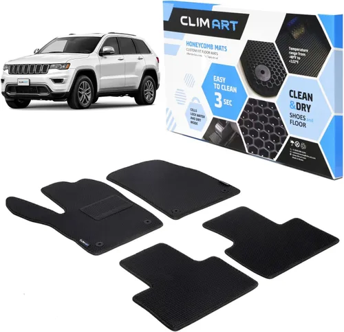Miniatura 18 de CLIM ART Honeycomb FL051417021 - Alfombrillas de automóvil de ajuste personalizado para Honda CR-V 2017-2021, primera y 2ª fila, alfombrillas