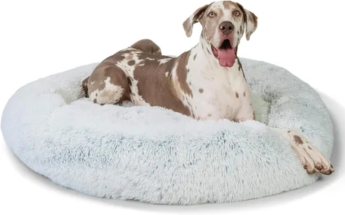 Miniatura 62 de Best Friends by Sheri - The Original Calming Donut - Cama calmante en forma de dona para perros y gatos - Pelo corto, gris, S, 23 x 23 pulgadas Gris