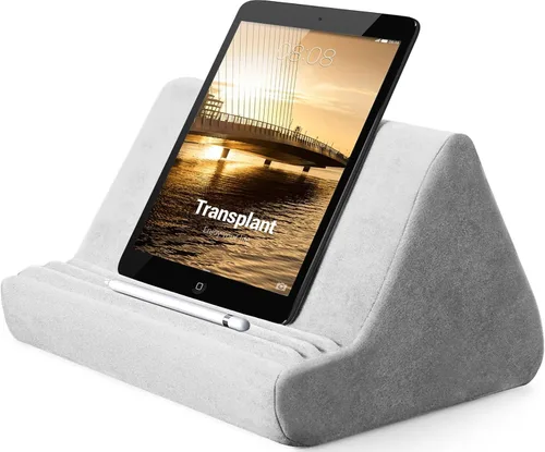 Miniatura 9 de BZVV Soporte de Tableta Suave con Almohada y Bolsillo, Soporte Ajustable con 3 Ángulos de Visualización, Soporte Holgazán para Cama y Sofá