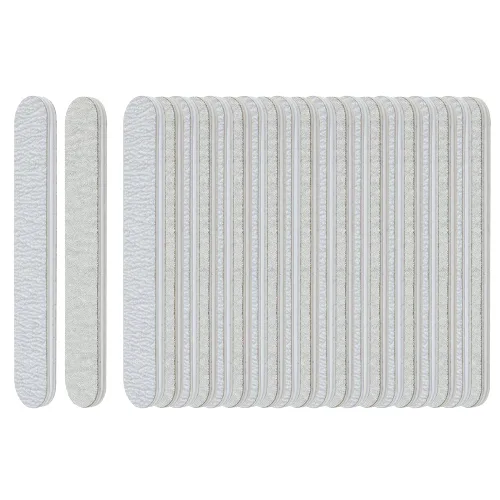 Miniatura 5 de ForPro Mini tablero de espuma, lima de uñas de doble cara, grano 120/240, 3.5 pulgadas de largo x .5 pulgadas de ancho, cebra, 50