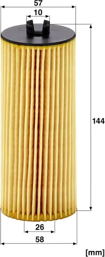 Miniatura 3 de Mann Filter Reemplazo del filtro de aceite del cartucho HU 6008 z compatible con Mercedes-Benz AMG GT Series, C Series AMG, CLA45 AMG, E63 AMG S, G