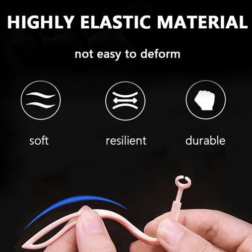 Miniatura 4 de Ganchos para Orejas Compatibles con Todos los Modelos de Apple AirPod [Ajustable Multi-Dimensional] Soporte Accesorios para Auriculares Pro (Rosa)