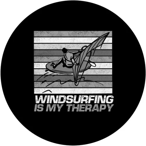 Miniatura 3 de Windsurfing Is My Therapy Windsurfer Windsurf PopSockets Swappable PopGrip