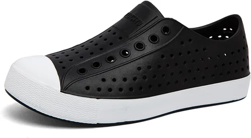 Miniatura 17 de FLIOZY Zuecos de jardín impermeables para hombres y mujeres, zapatos ligeros y transpirables de EVA sin cordones, cómodos y antideslizantes, calzado