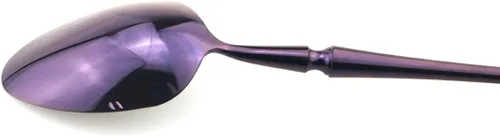 Miniatura 8 de JASHII Juego de cubiertos de acero inoxidable de 6 piezas, servicio para 1 juego de vajilla de cocina, elegante juego de vajilla morada, cuchillo, 6
