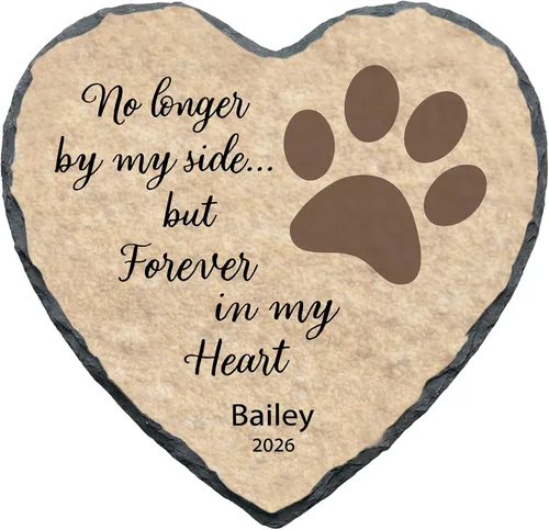 Miniatura 9 de Placa conmemorativa personalizada para mascotas, placa conmemorativa para mascotas, regalo de pérdida de corazón, caballo, perro o gato (S-013)