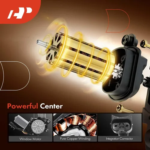 Miniatura 3 de A-Premium Elevalunas eléctrico con motor delantero del lado del conductor compatible con Honda Civic 2016-2018 (solo estilo de carrocería Sedan)