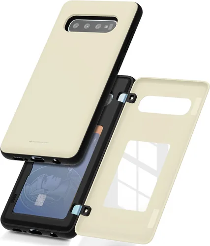 Miniatura 17 de GOOSPERY Funda tipo cartera para Samsung Galaxy S22 Ultra, [tarjetero] parachoques magnético de puerta con cierre automático, cubierta protectora