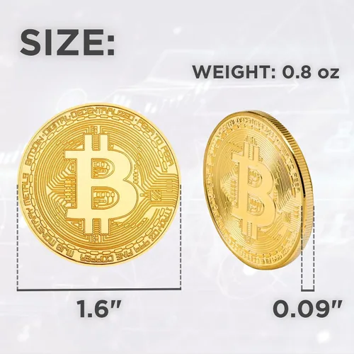 Miniatura 4 de Moneda de Bitcoin Edición de Coleccionista - Criptomoneda conmemorativa coleccionable en caja protectora de acrílico - Perfecta para entusiastas
