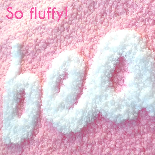 Miniatura 7 de Evovee Hello Beautiful - Alfombra de baño rosa claro, melocotón, coral, linda alfombra de baño para niñas, con texto en inglés "You Look Good