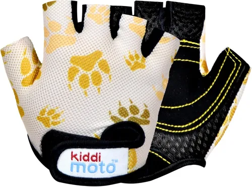Kiddimoto Kids Cycling Gloves Anti-Slip Kids Bike Gloves for Boys and Girls Fingerless Kids Mountain Bike Gloves for BMX, MTB Riding, Gymnastics,