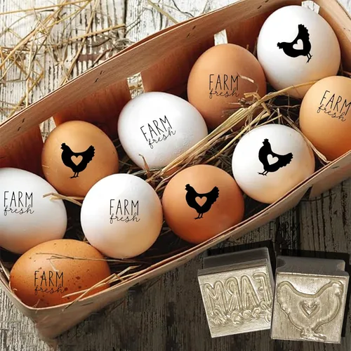 Miniatura 3 de 2 sellos para huevos, sello de huevo de pollo, sellos de huevos para huevos frescos, sello de huevo fresco de granja para granja, patio trasero