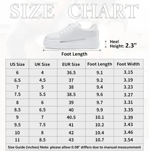 Miniatura 4 de Jeossy Tenis de moda con plataforma 8028 para mujer, zapatos casuales con cordones y soporte de arco