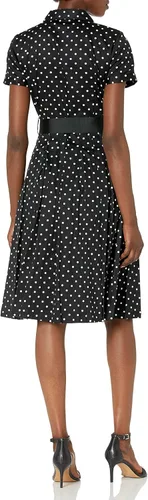 Miniatura 2 de Karl Lagerfeld Paris Vestidos de punto para mujer, color negro, talla M de EE. UU