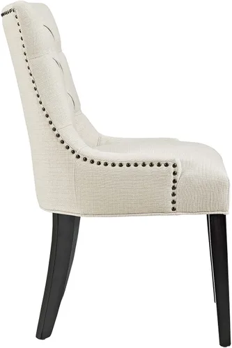 Miniatura 3 de Modway Regent - Silla de comedor tapizada con botones en color beige