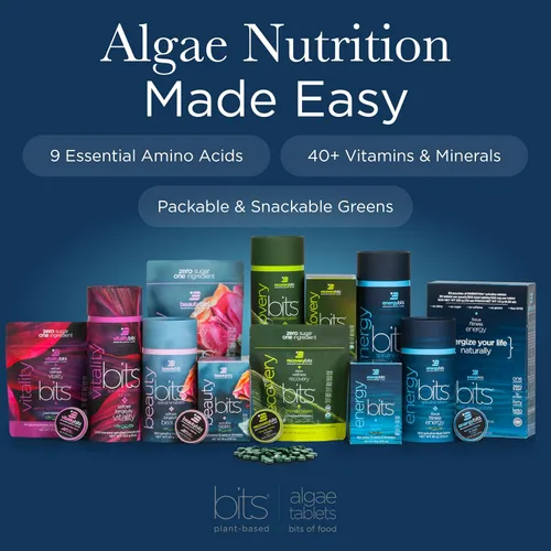 Miniatura 7 de RECOVERYbits - Tabletas orgánicas de Chlorella - Superalimento de algas a base de plantas - Clorofila - Pared celular agrietada - Energía - Sistema