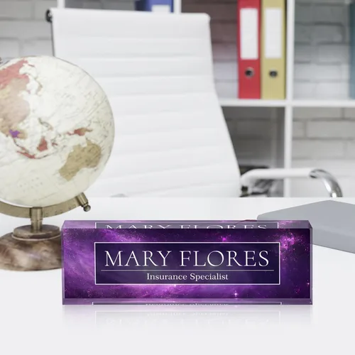 Miniatura 4 de Placa de nombre personalizada para escritorio de oficina, placas de nombre personalizadas para escritorios, placa de identificación personalizada