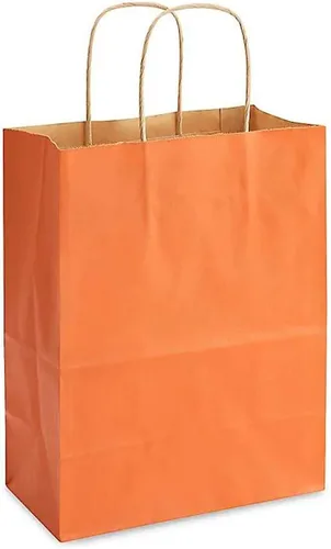 Miniatura 3 de Brilliant Bag Co- Bolsas de compras de colores de estraza – Paquete de 50 – Papel Kraft fuerte – Reciclable por Brilliant Bag Co- Pequeñas bolsas
