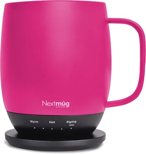 Miniatura 15 de Nextmug - Taza de café autocalentable con control de temperatura (negro, 14 onzas)