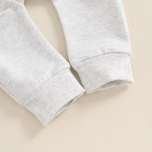 Miniatura 109 de BemeyourBBs Conjunto divertido de sudadera y pantalones de manga larga con letras divertidas para bebé niño y niño