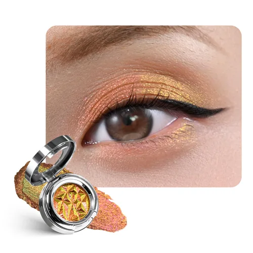 Miniatura 34 de CHARMACY Sombra de ojos multicromática con purpurina, sombra de ojos brillante con pigmentación intensa, sombra de ojos con acabado duocromático