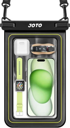 JOTO [IP68 Flotante grande flotante impermeable bolsa para teléfono de hasta 10 pulgadas, funda de teléfono subacuático Bolsa seca para iPhone 17 16