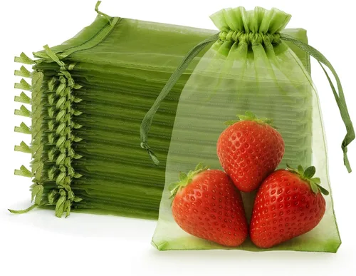 Miniatura 9 de Bolsas de organza de 4 x 6, 100 bolsas de malla transparente con cordón, pequeñas bolsas de regalo de malla, bolsas de regalo con cordón, bolsas