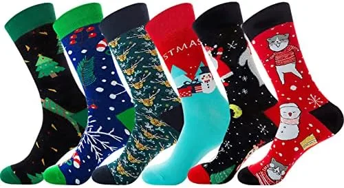 Miniatura 6 de NCDUANSAN Calcetines de Navidad kawaii otoño e invierno calcetines de hombre y mujer Santa calcetines de algodón (3pcs)