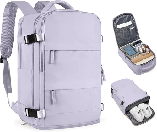 Miniatura 33 de coofay Mochila de viaje, para laptop, unisex, aprobada para aviones, bolsa de mano, equipaje, para artículos personales, para debajo del asiento