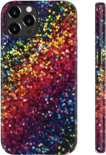 Miniatura 24 de Funda para iPhone 12 Mini, compatible con carga inalámbrica, protección de doble capa con elegante diseño de flores silvestres, silicona suave +