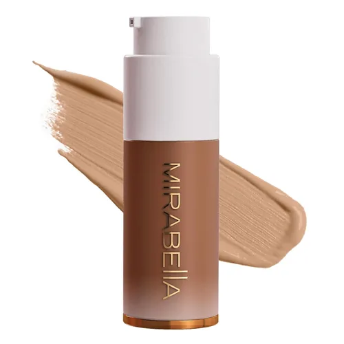 MIRABELLA - Invencible para toda la base líquida HD, productos faciales hidratantes para todo tipo de piel, maquillaje de base ligera de cobertura
