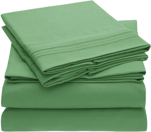 Miniatura 7 de Home Must Haves Juego de ropa de cama de lujo bordada de color liso 2000, extra suave, acogedor, bolsillo profundo de 12 pulgadas con fundas