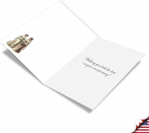 Miniatura 2 de NobleWorks Tarjeta de felicitación de aniversario humorística con sobre de 5 x 7 pulgadas (1 tarjeta) para parejas, marido, esposa, padres