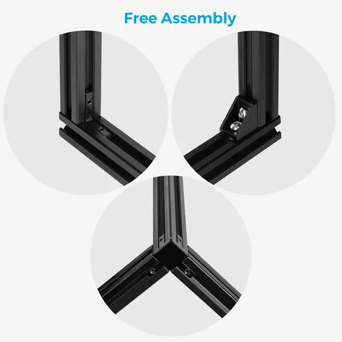Miniatura 7 de 10 piezas de 48 pulgadas (1220mm) de perfil de extrusión de aluminio 2020 con ranura en T para impresora 3D y CNC DIY, guía lineal de aluminio