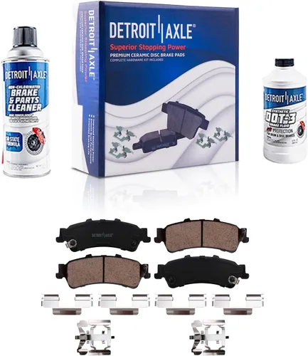 Miniatura 121 de Detroit Axle - Pinza de disco del lado del acompañante + pastillas de freno de cerámica de repuesto para Lexus HS250H Toyota RAV4 Prius V Scion xB
