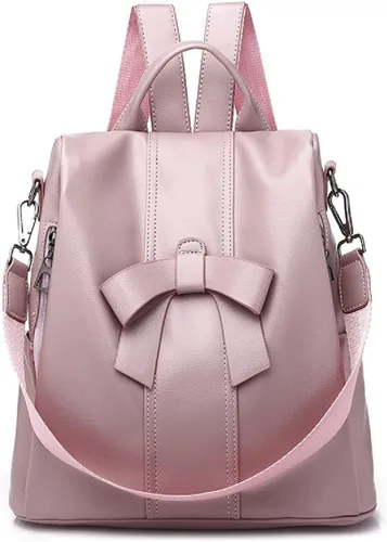 Miniatura 8 de XingChen Mochilas y monederos para mujer, de piel sintética, antirrobo, a la moda, casual, ligero, de viaje, bolso de hombro, Negro -, Viajar
