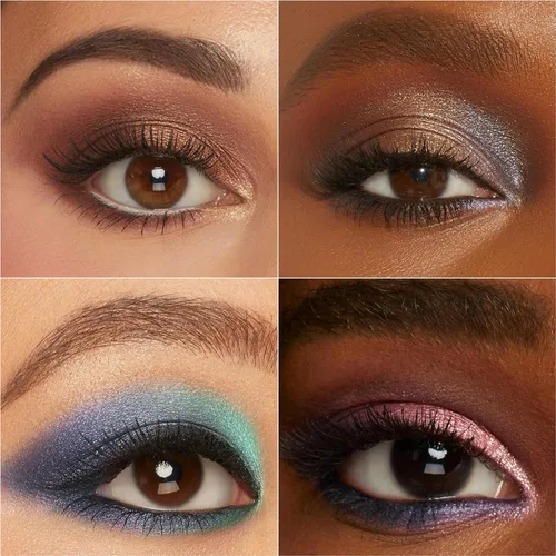 Miniatura 5 de Tintark FUNFAIR Paleta de sombras de ojos de 18 colores Fórmula sin talco Alto pigmento, purpurina mate mezclable Diseño único de boleto