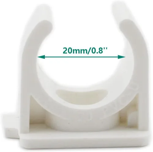 Miniatura 3 de 50 clips de sujeción de tubería de PVC, soporte de tubo de agua en forma de U, tubos de agua y mangueras de tubo, anillo a presión con parte