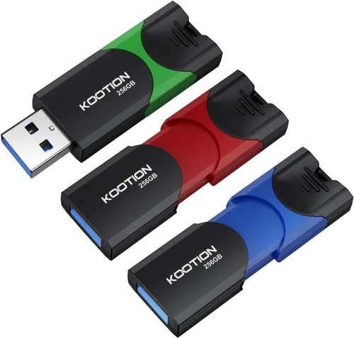 Miniatura 14 de Unidad flash USB 3.0 KOOTION 10 Pack 16GB 16G Unidad flash USB 3.0 retráctil con indicador LED de alta velocidad para almacenamiento y transferencia